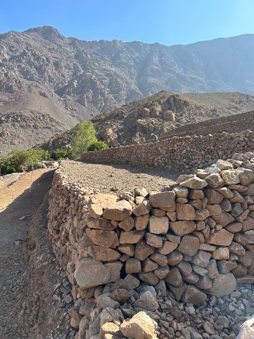 Agricultural terraces completed - Agouns, Sti Fadma - September 2024
