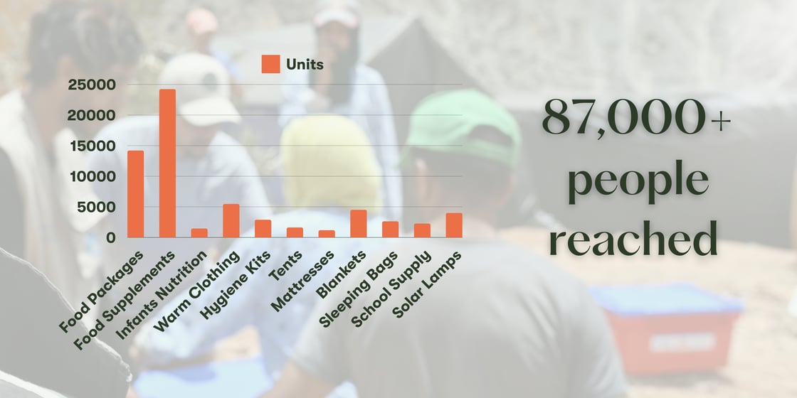 Data of the distribution of Immediate Aid